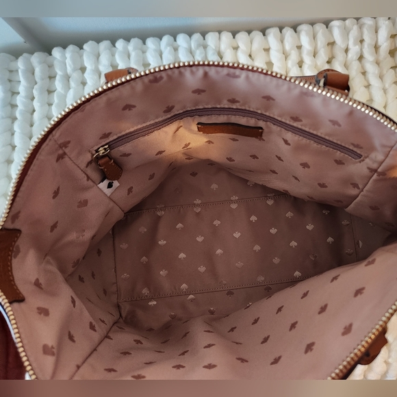 Medium sized, Pebble leather,Kate Spade Caramel Satchel - Picture 6 of 10